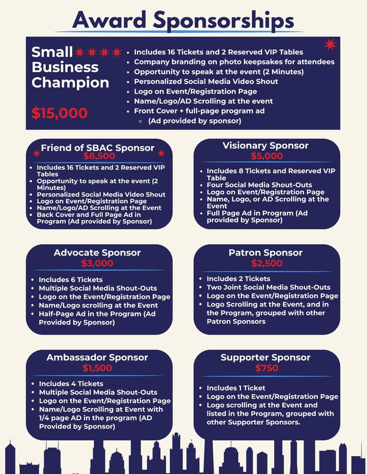 2019 Advocacy Awards Sponsorship Opportunities