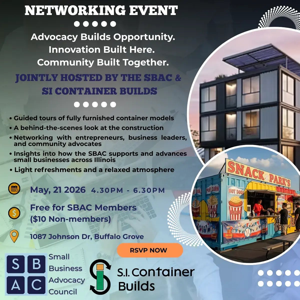 SBAC & SI Containter Builds Flyer